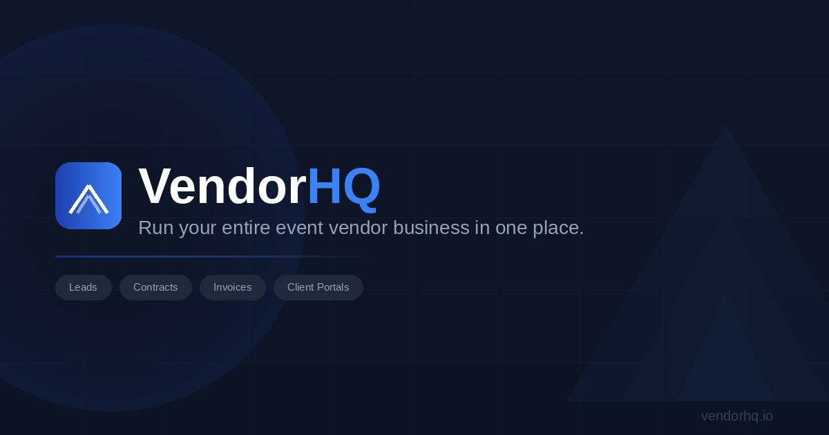 VendorHQ screenshot